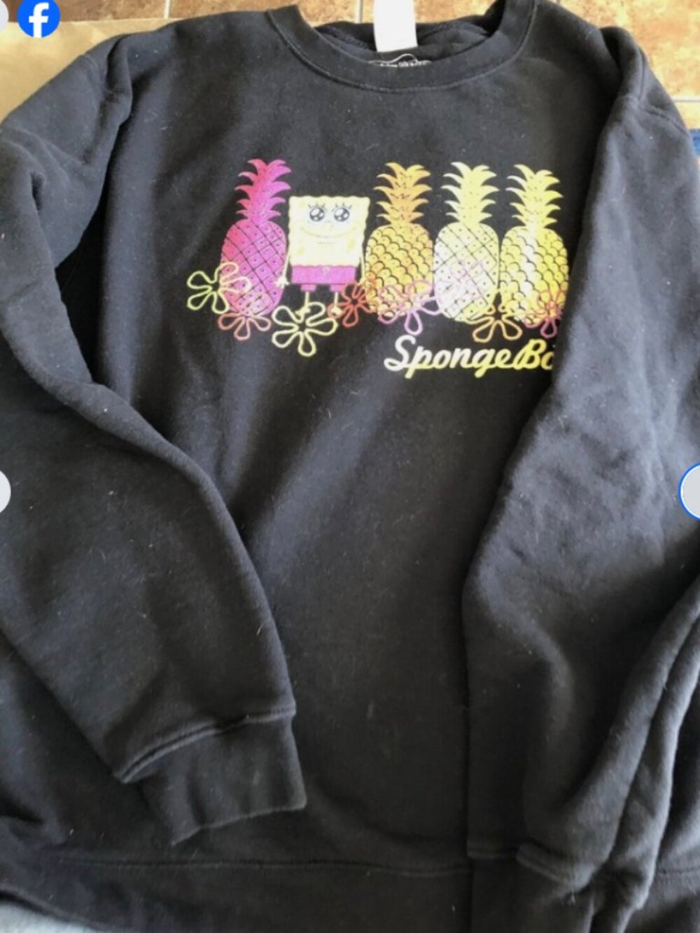 Spongebob Sweatshirt Size XL Nickelodeon